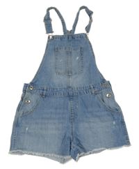 Modré riflové laclové kraťasy s prošoupáním Denim Co.