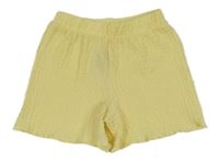 Žluté mačkané kraťasy PRIMARK