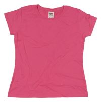 Tmavorůžové tričko FRUIT of the LOOM