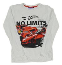 Bílé triko s autem a formulí - Hot Wheels