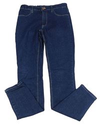 Tmavomodré skinny fit rifle H&M