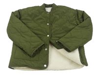 Khaki prošívaná přechodová bunda Primark