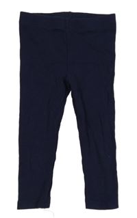 Tmavomodré žebrované legíny F&F