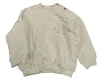 Světlebéžová oversize mikina se smajlíkem George