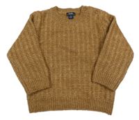 Hnědý vlněný svetr Kiabi