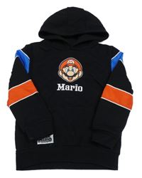 Černá mikina s Mariem a kapucí Primark