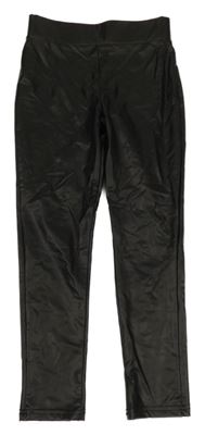 Černé koženkové legíny Primark