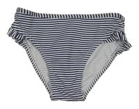 Tmavomodro-bílé pruhované plavkové kalhotky Pusblu