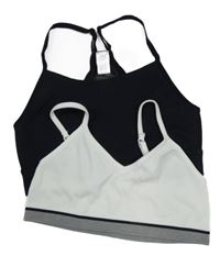 2x lambáda - bílá žebrovaná + černá Yigga