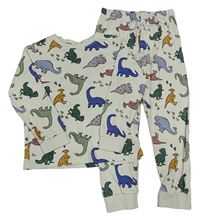 Světlebéžové pyžamo s dinosaury H&M