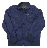 Tmavomodrá šusťáková podzimní bunda Cars Jeans