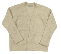 Smetanový pletený vlněný cardigan Matalan