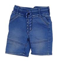 Modré riflové teplákové kraťasy Matalan