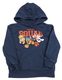 Tmavomodrá mikina s Tlapkovou patrolou a kapucí Nickelodeon