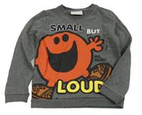 Šedá mikina s Mr. Men