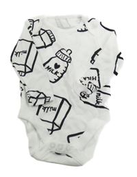 Bílo-černé body s lahvičkami F&F