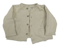 Smetanové vzorované propínací triko C&A