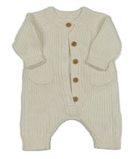 Smetanový pletený overal George