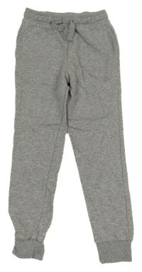 Šedé melírované tepláky 