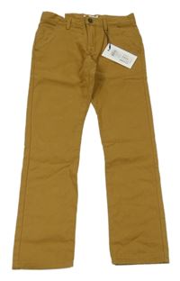 Nové - hnědé plátěné chino kalhoty Name it
