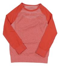 Korálové melírované thermo triko Lupilu