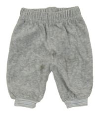 Šedé melírované sametové tepláky Ergee