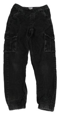 Černé cuff manšestráky s kapsami Lily & Dan