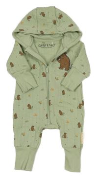 Zelená tepláková kombinéza s Gruffalem a kapucí Tu