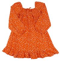 Červené květované lehké šaty Primark