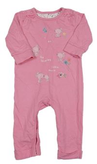 Růžový overal s myškami Mothercare