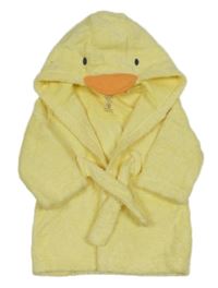 Žlutý froté župan s kapucí - Kačenka F&F