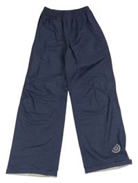 Tmavomodré šusťákové voděodolné kalhoty Tchibo