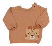 Broskvová mikina s čumákem George