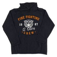 Tmavomodrá mikina s tygrem a límcem S. Oliver