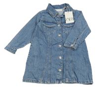 Nové - Modré riflové šaty Zara