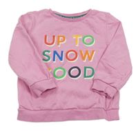 Růžová mikina s nápisem George