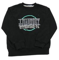 Černá mikina s nápisem 