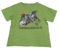 Světlezelené tričko s dinem - Jurský svět 