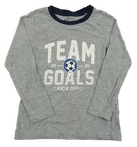 Šedé triko s nápisem Lupilu