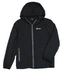 Černá šusťáková jarní funkční bunda s kapucí Berghaus