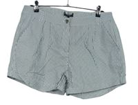 Dámské bílo-černé proužkované plátěné kraťasy Dorothy Perkins 