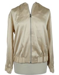 Dámský pudrový saténový bomber Primark 