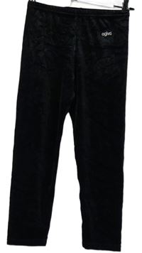 Dámské černé sametové capri legíny Agiva 