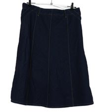 Dámská tmavomodrá sukně riflového vzhledu Cotton 