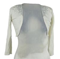 Dámské smetanové svetrové bolerko s motýlky Orsay 