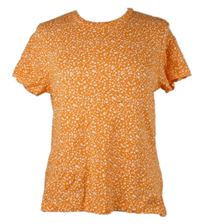 Dámské oranžové kytičkované tričko M&S