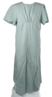 Nové - Dámské světlemodro-bílé kostkované midi šaty MissGuided 