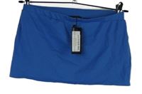 Dámská modrá elastická minisukně PrettyLittle Thing