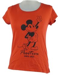 Dámské červené tričko s Mickeym Disney 