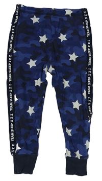 Modré army pyžamové kalhoty s hvězdičkami George